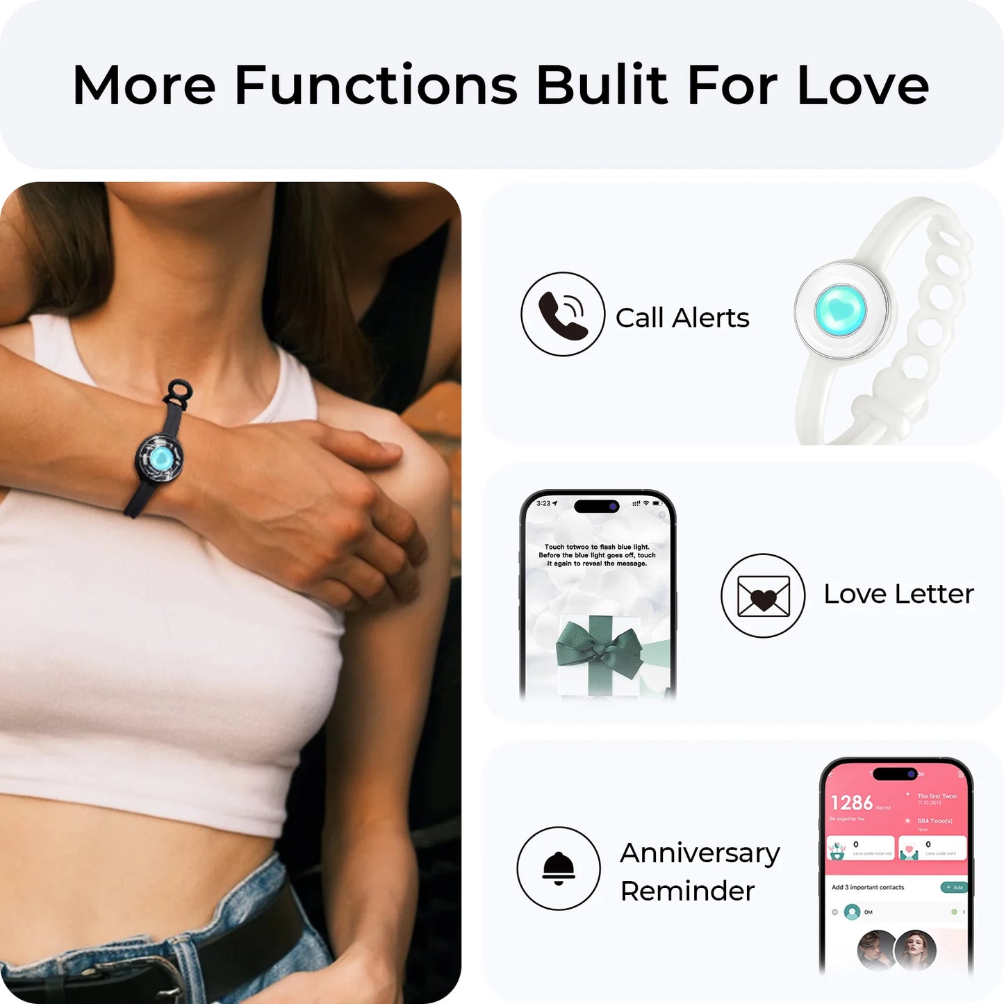 2 LOVEBRATOR™'s and silicone bracelet